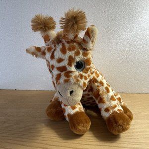 Fiesta Giraffe Plush Big Blue Glitter Eyes Stuffed Animal Soft Cuddly 14" Lovey